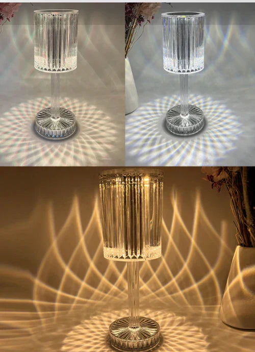 Skanto | Dimmable Crystal Table Lamp with Modern Design
