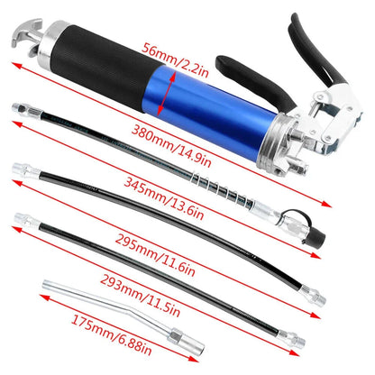 High-Pressure Grease Coupler - Heavy-Duty Fittings Adapter for Grease Guns, Fast Lock and Release Nozzles (Universal Fit) Bowlift