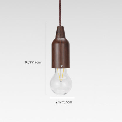 Retro Portable Waterproof Wood Cone Battery USB 1-Light Camping Outdoor Light | Skanto