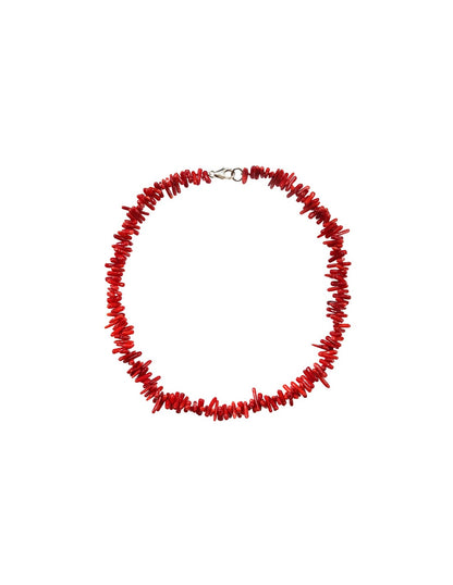 Vibrant Red Coral Necklace | Perfect Eye-Catcher for Your Style Bowlift