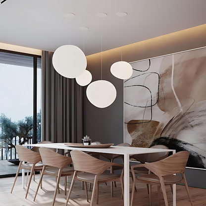 Skanto | Elegant Glass Pebble Pendant Light