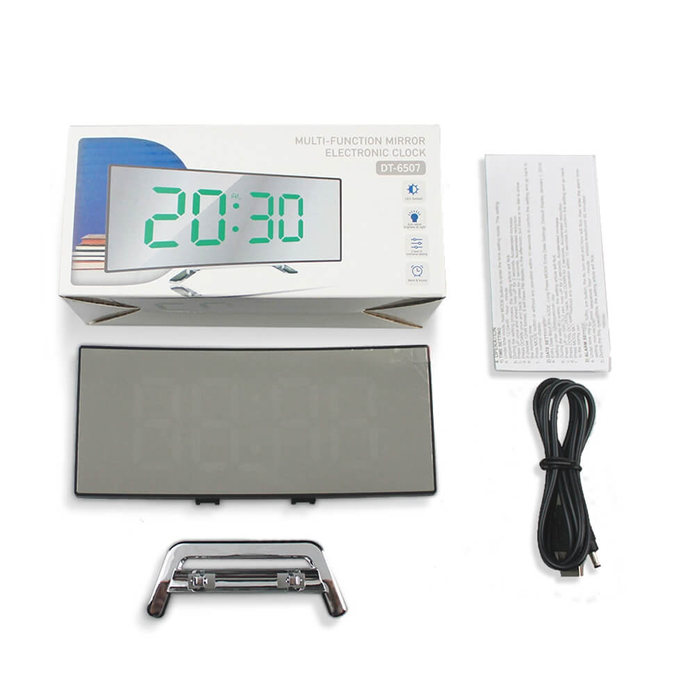Skanto | Curved LED Digital Alarm Clock - Rass