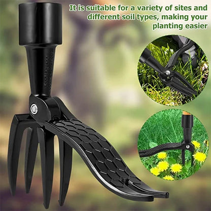 BowLift | Stainless steel adjustable long handle detachable weeder