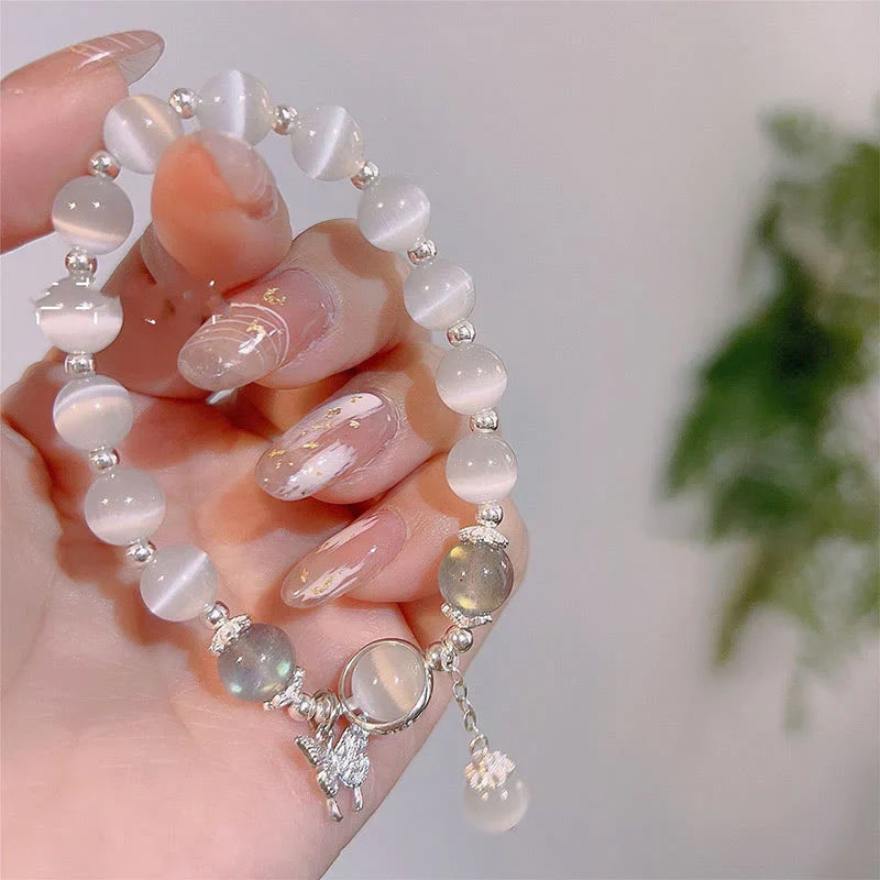 Skanto | Cat Eye Crystal Butterfly Bracelet
