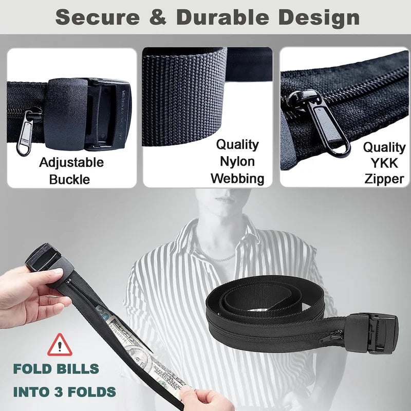 BowLift | Anti Theft Belt With Hidden Money Pouch