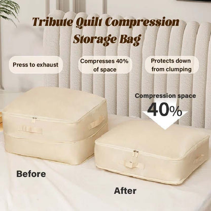 Extremely space-saving, self-compressing organizer