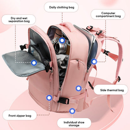 Skanto | Women's Large Waterproof Travel Backpack