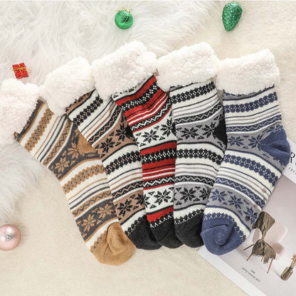 BowLift | Snowflake Ultra-thick  Slipper Home Socks