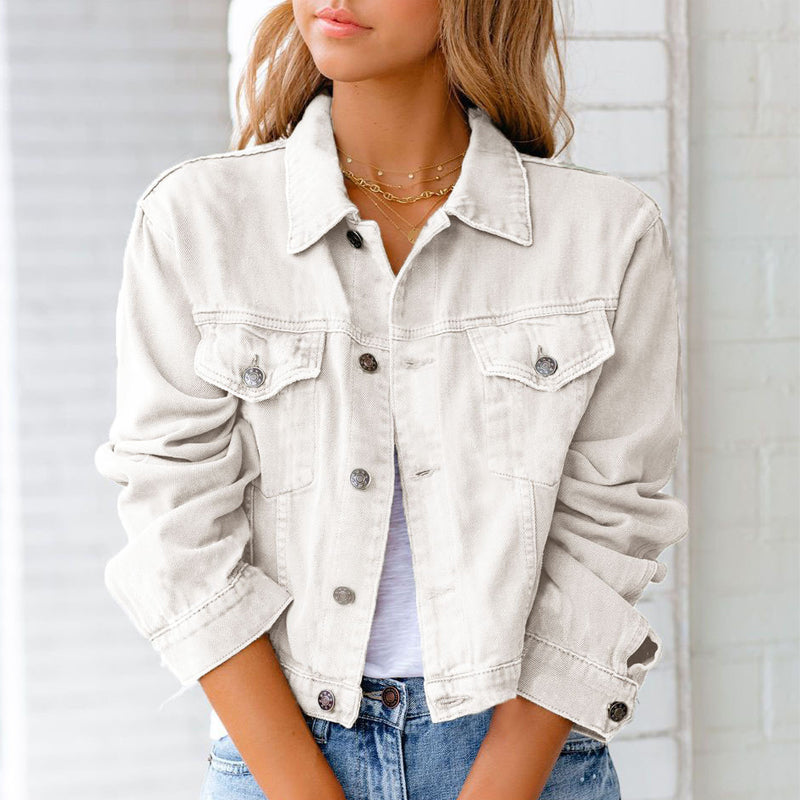 Skanto | 2022 Women's Long Sleeve Casual Jacket Denim Jacket