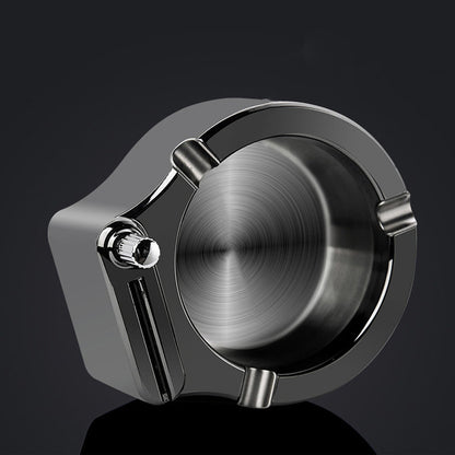 Skanto | Retro Metal Ashtray, Lighter