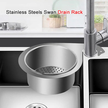 Stainless Steel Swan Sink Strainer Basket | Bowlift