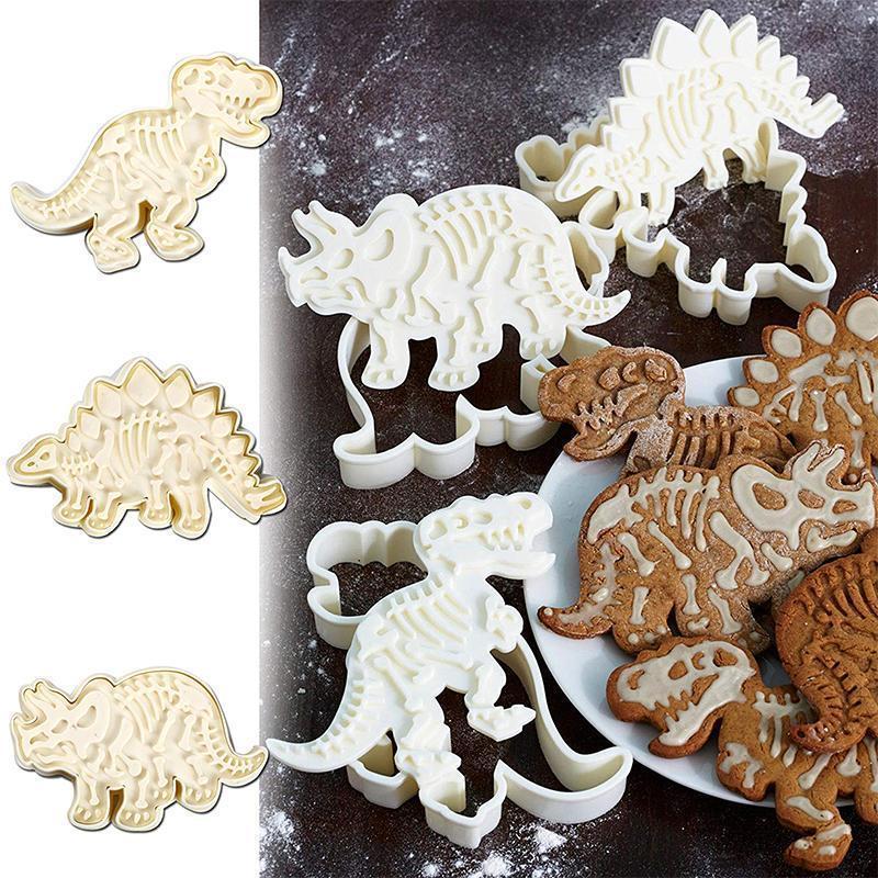 Dinosaur Cookie Cutters (Set of 3) | Bowlift