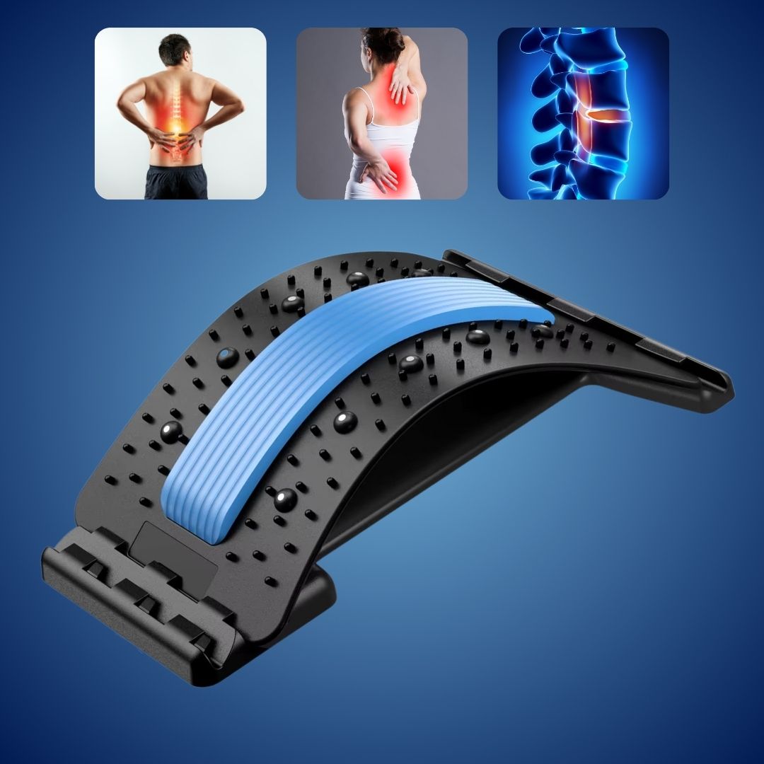 SpineRelief Orthopedic Back Stretcher | Posture Correction and Pain Relief – Sciatica - Herniated Disc - Chronic Back Pain Support Bowlift