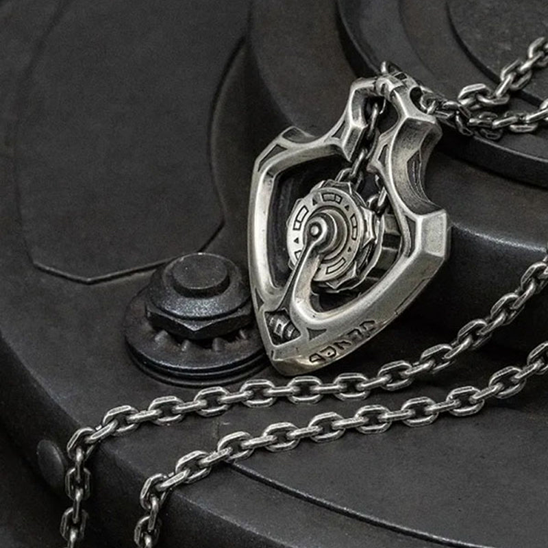 BowLift | Mechanical Rotating Gear Pendant Necklace