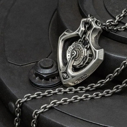 BowLift | Mechanical Rotating Gear Pendant Necklace