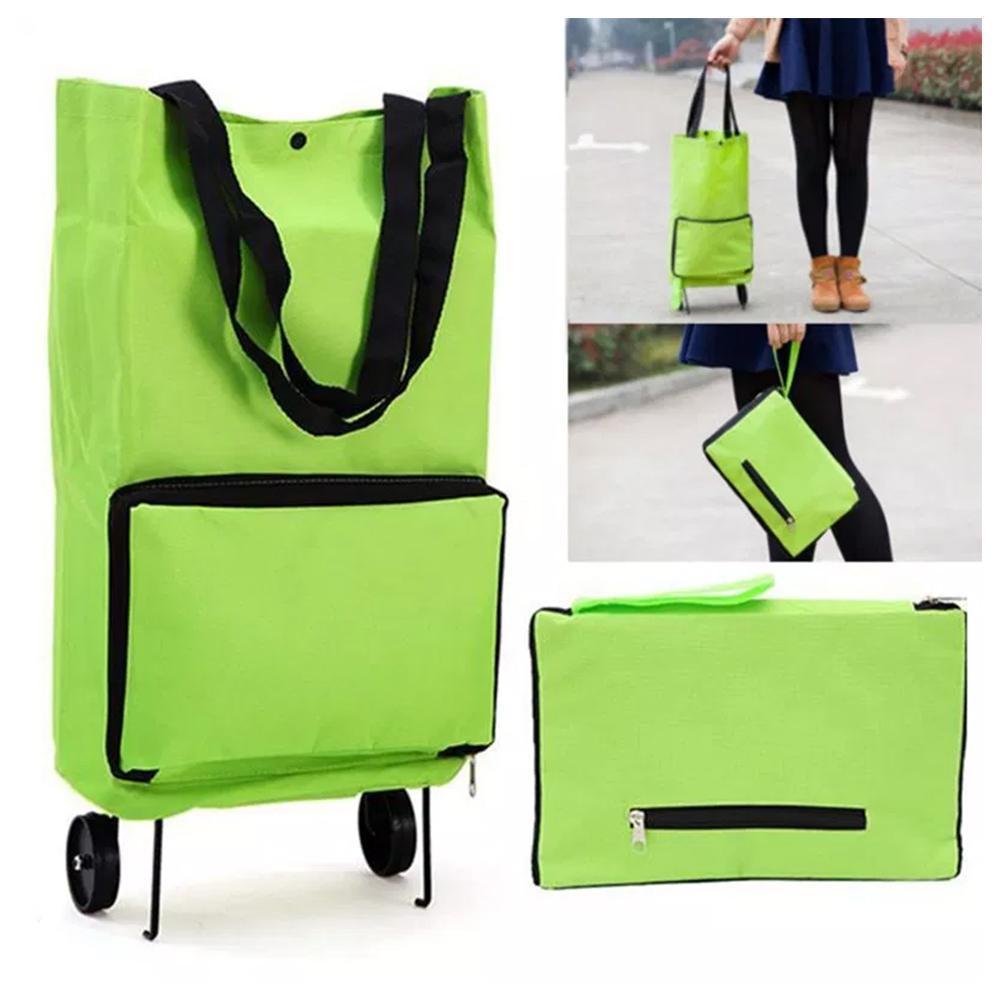 Portable foldable shopping cart | Karnz
