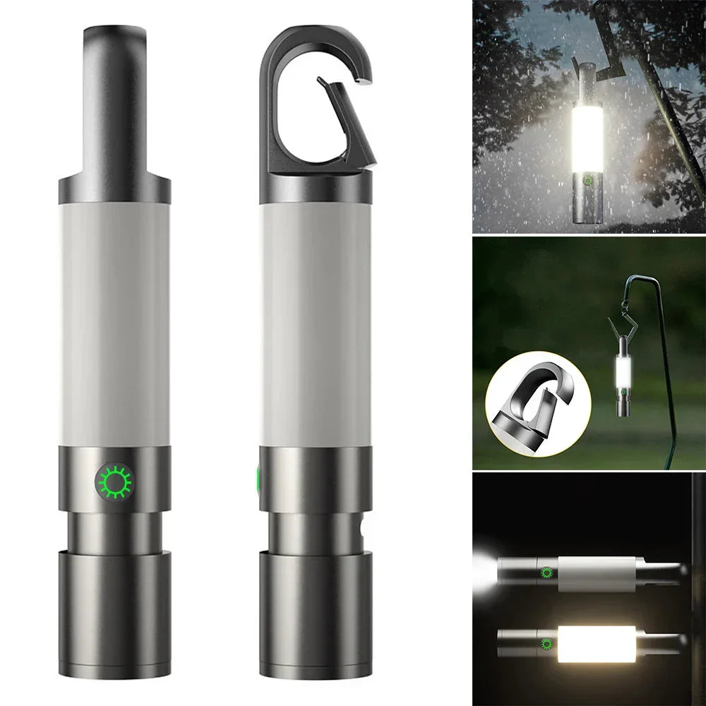 Skanto | LED Flashlight with Multicolor Filters – Rechargeable USB-C Lamp with Camping and Emergency Light Function