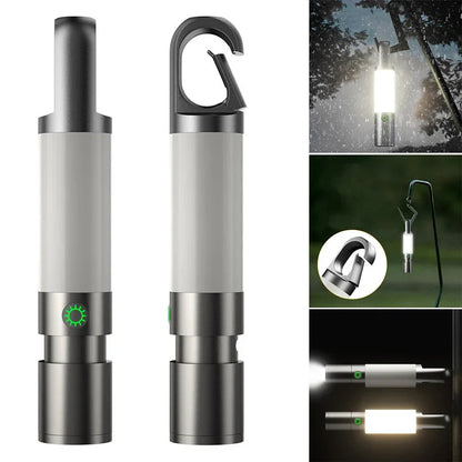 Skanto | LED Flashlight with Multicolor Filters – Rechargeable USB-C Lamp with Camping and Emergency Light Function