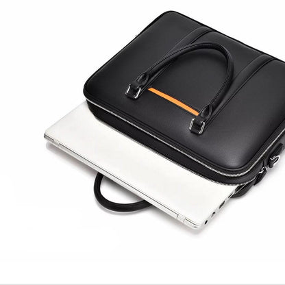 Skanto | Manhattan Leather Business Laptop Document Crossbody Handbag