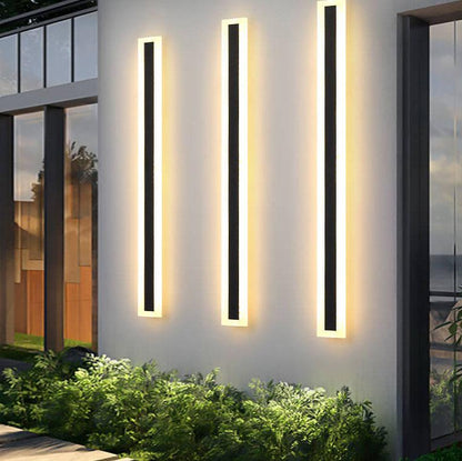Skanto | Minimalist Extended Rod Shape 1-Light LED Acrylic Outdoor Waterproof Wall Lamp