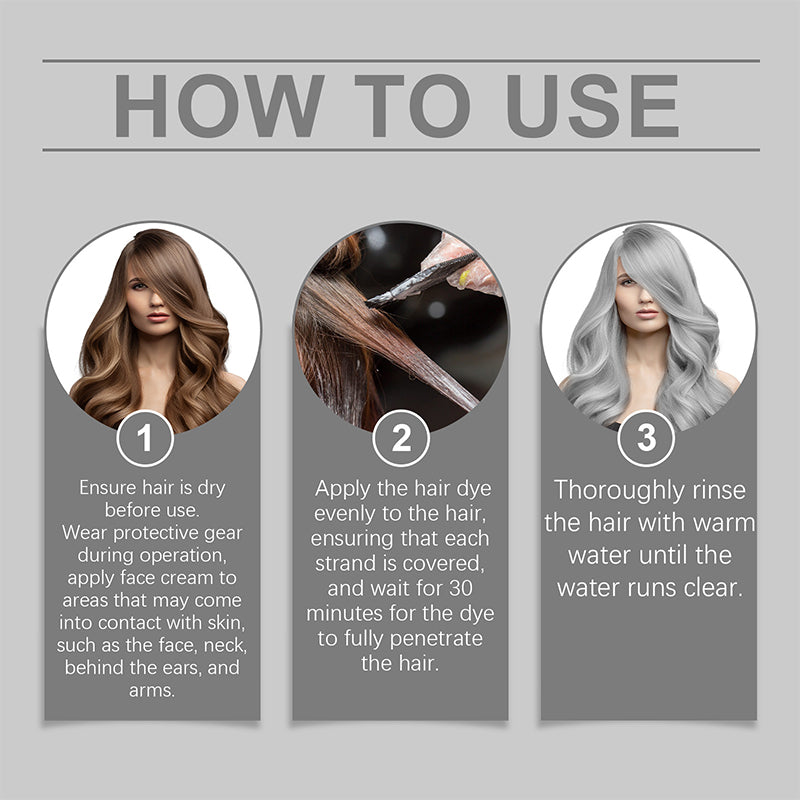 Skanto | 2-in-1 Natural Essence Extract Silver Hair Color