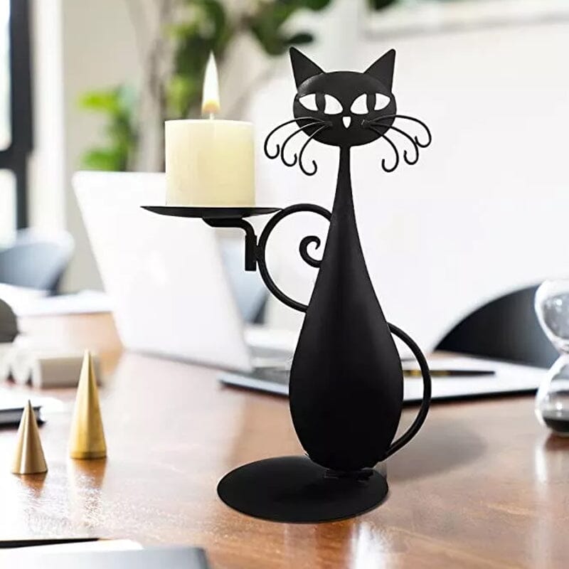 Skanto | Black Cat Candle Holder