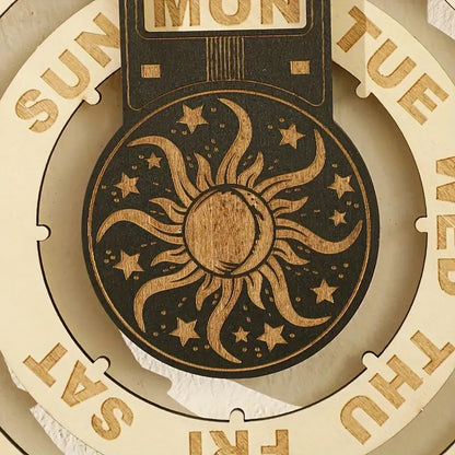BowLift | Wood Rotating Circular Perpetual Calendar