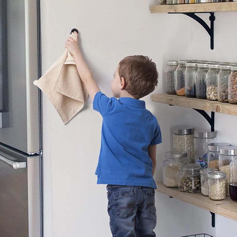 BowLift | Round self-adhesive towel hooks for the kitchen