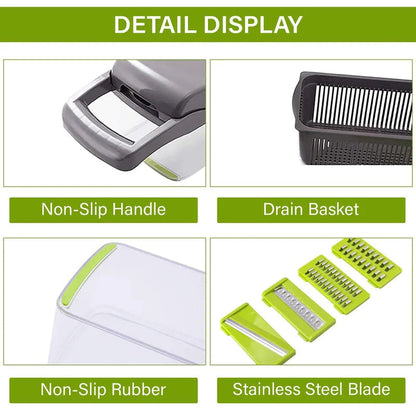 Skanto | 12-in-1 Manual Vegetable Chopper