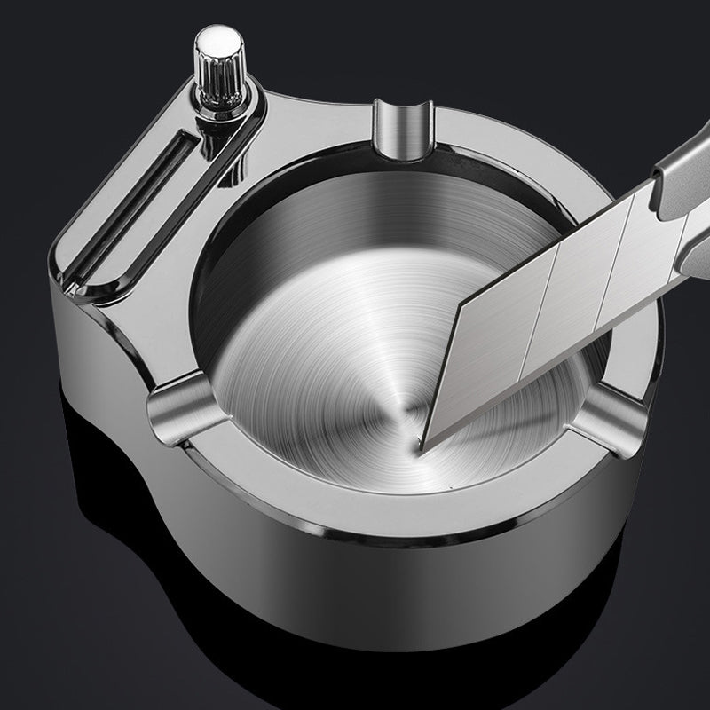 Skanto | Retro Metal Ashtray, Lighter