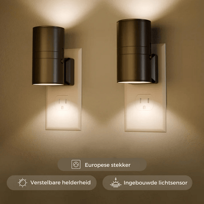 Plug-In LED Wall Night Light with Sensor