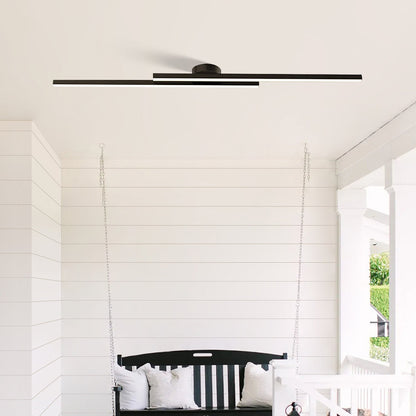 Skanto | Modern Aluminum Semi Flush Mount LED Ceiling Light | Minimalist Design for Living Room, Bedroom & Hallway
