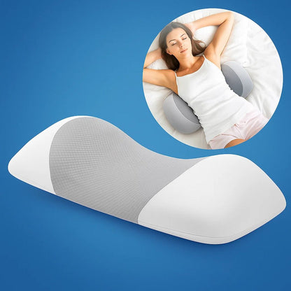 SpineEase | Memory Foam Lumbar Support Pillow – Back Pain Relief – Breathable Cover – Ergonomic Sleep Aid Karnz