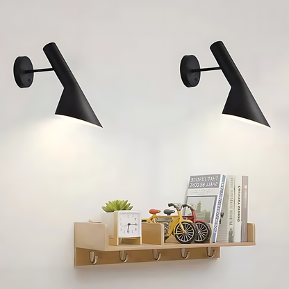 Skanto | LumiVera Vintage Wall Lamp | Nostalgic Look with Modern Technology | Robust Iron | For Living Room, Hallway, and Dining Area