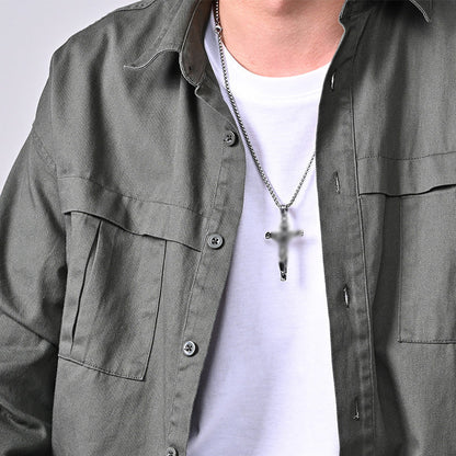 Skanto | Titanium Steel Cross Pendant Necklace