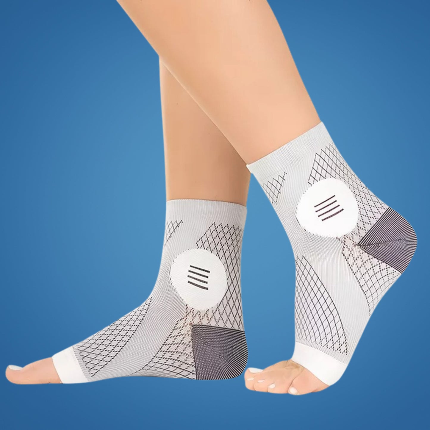 Neurowear | Neuropathy Compression Socks – Graduated 20–31 mmHg – Breathable Toeless Design – All‑Day Relief for Swollen Feet Bowlift