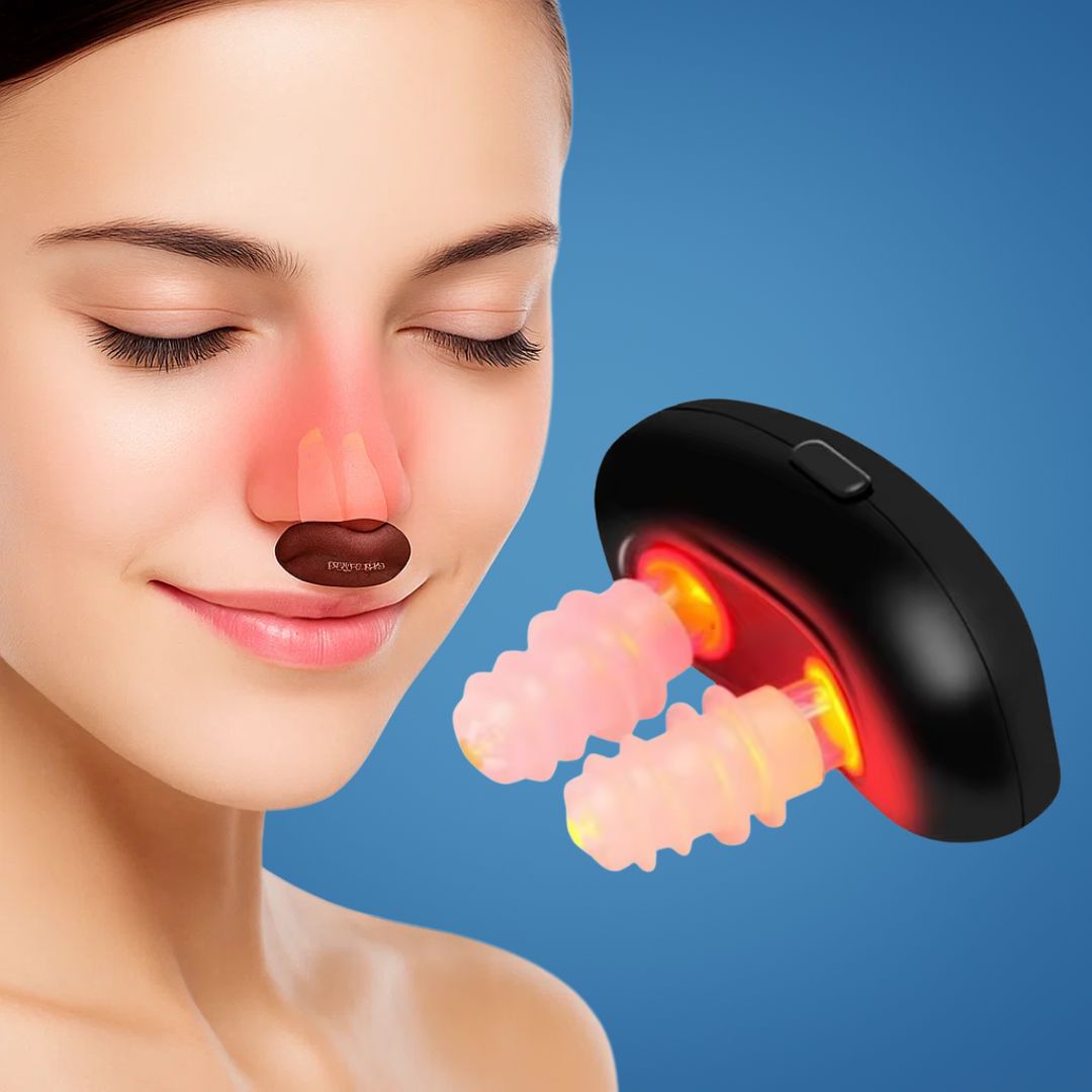 Nasorelief | Nasal Red Light Therapy Device – Fast Congestion Relief – Flexible Silicone Nasal Tubes – Pollen Allergy Sufferers Skanto