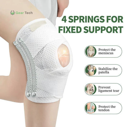 BowLift | Knee Pads for Pain Relief | Support Compression Springs & Adjustable Tension Strap for Stability and Joint Protection