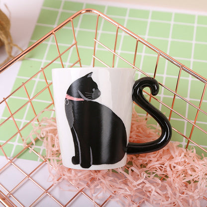 Skanto | Cute Handmade Black Cat Lucky Coffee Mug