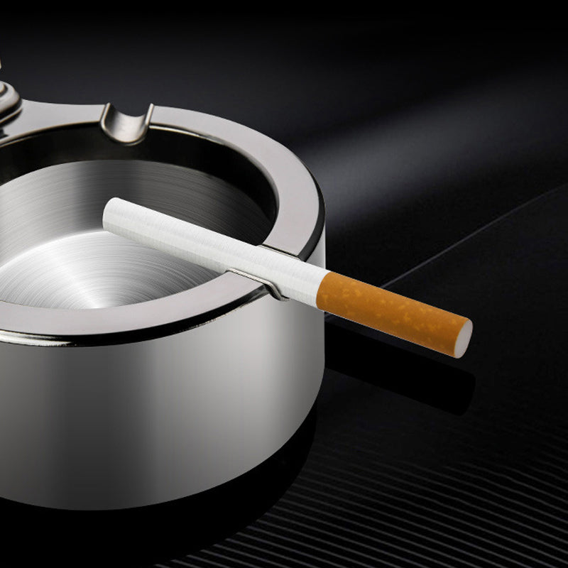 Skanto | Retro Metal Ashtray, Lighter