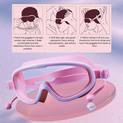 Skanto | HD Large Frame Waterproof and Anti-Fog Swim Goggles