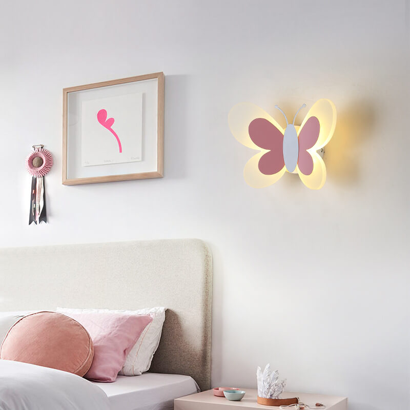 Skanto | LuminoArt – Butterfly-Shaped Creative LED Wall Lamp with 1 Light in Acrylic