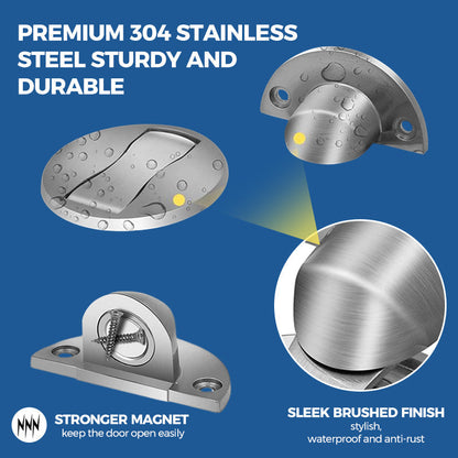 Stainless Steel Invisible Magnetic Door Stopper | Bowlift