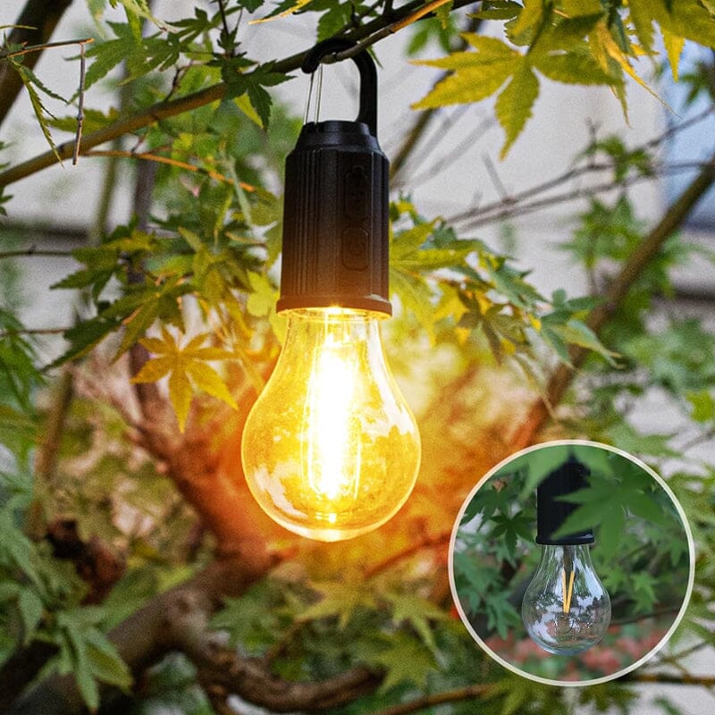 New Outdoor Camping Hanging Type-C Charging Retro Bulb Light | Karnz