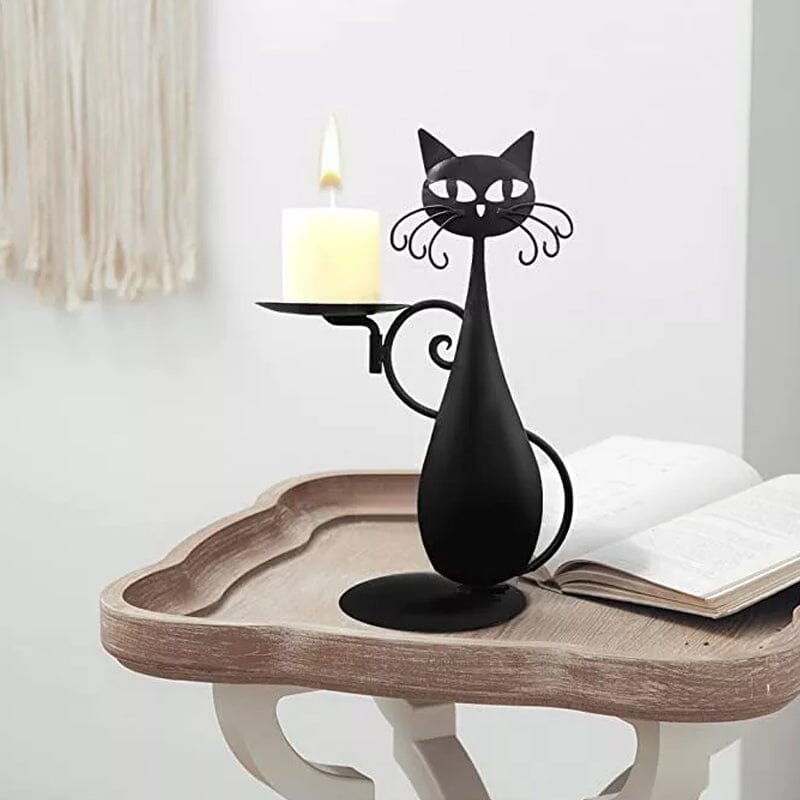Skanto | Black Cat Candle Holder