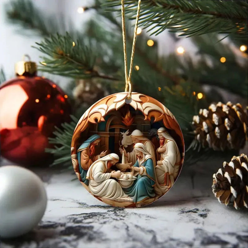 Skanto | Crib Christmas Ornament
