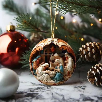 Skanto | Crib Christmas Ornament