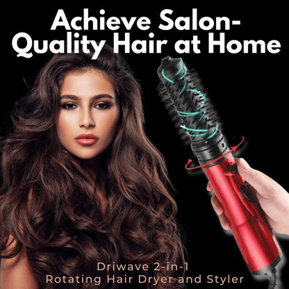 Skanto | 3-in-1 Rotating Hair Dryer and Styler with Adjustable Temperature for Effortless Curls and Waves