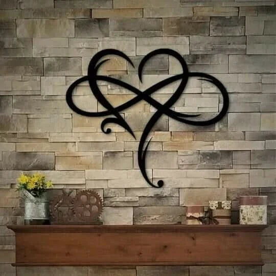 Skanto | Iron Wall Art with Infinity Heart Design