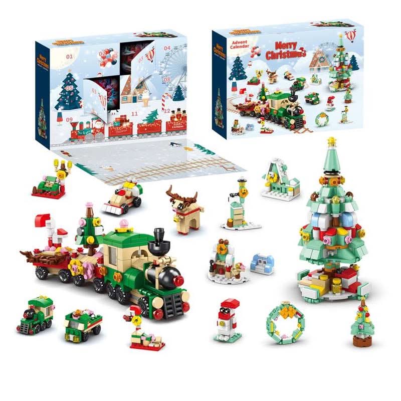 Skanto | Creative Advent Calendar with 12 Building Blocks for Christmas Tree Fun